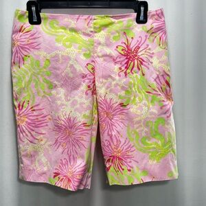 Lilly Pulitzer Summer 09 Resort Fit Bermuda Shorts Starfish Anemone‎ Size 2